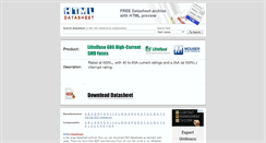 Desktop Screenshot of htmldatasheet.com